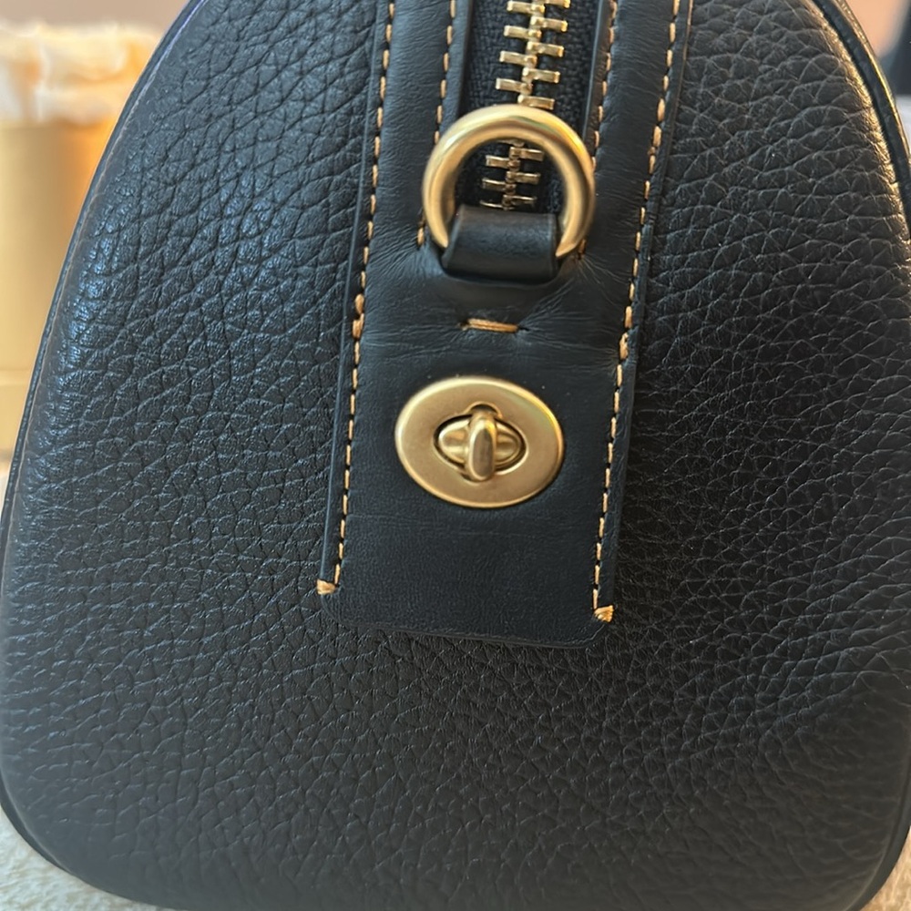 Coach Ruby 25 Satchel, Black with Gold Hardware - Picture 10 of 15